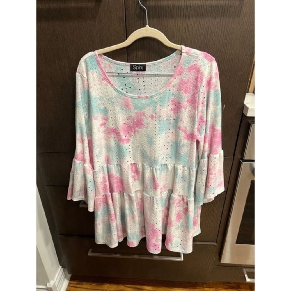 Spin‎ USA top tie-dye womans size 1XL